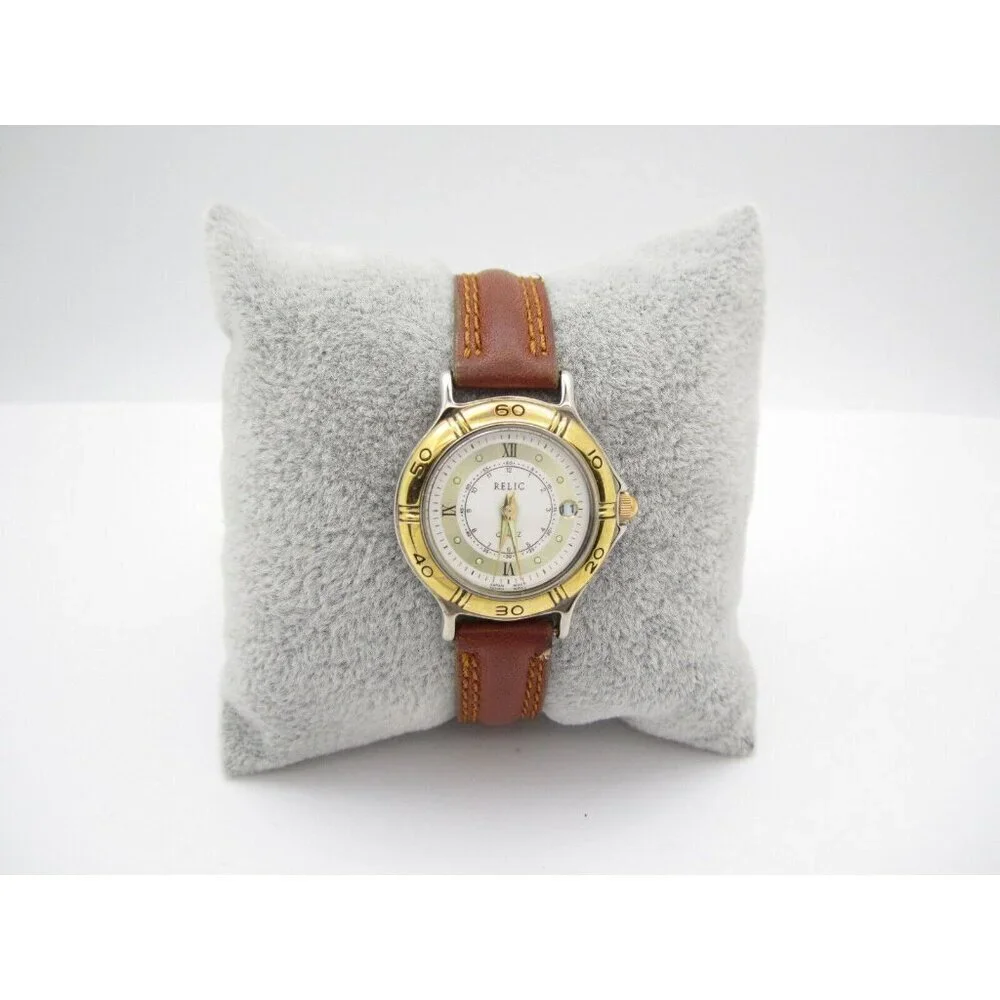 Women Relic Quartz WR Analog Dial Round Watch (H39) 